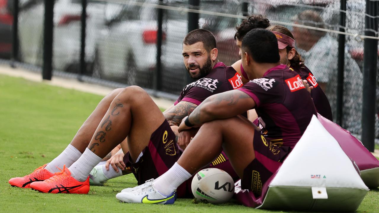 Adam Reynolds (L) will make his Broncos debut. Picture: Nigel Hallett