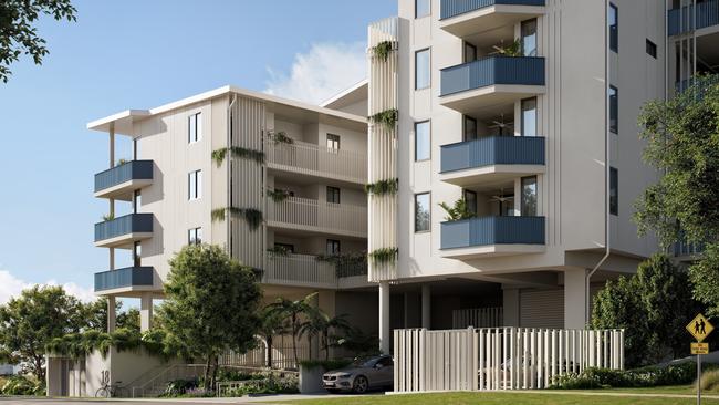 The new social and affordable housing development under construction at Nerang.