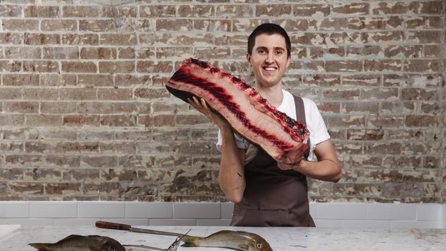 Seafood chef Josh Niland at his new Fish Butchery in Paddington. Picture: Justin Lloyd.