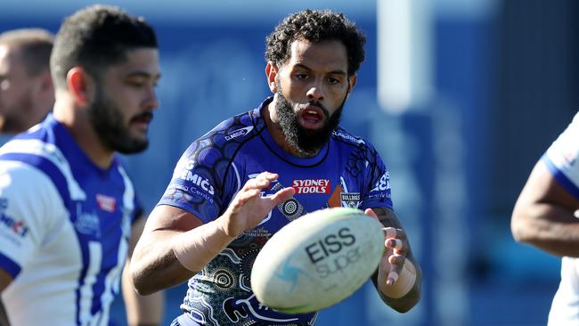 Josh Addo-Carr is determined to fight his way back into the NSW team. Picture: NRL Photos/Brett Costello