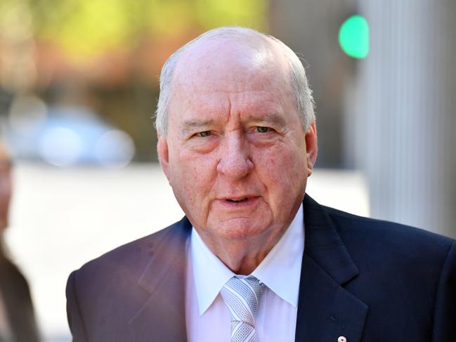 Radio veteran Alan Jones has been arrested following numerous allegations of indecent assault and sexual touching. (AAP Image/POOL/Mick Tsikasvia NCA NewsWire)