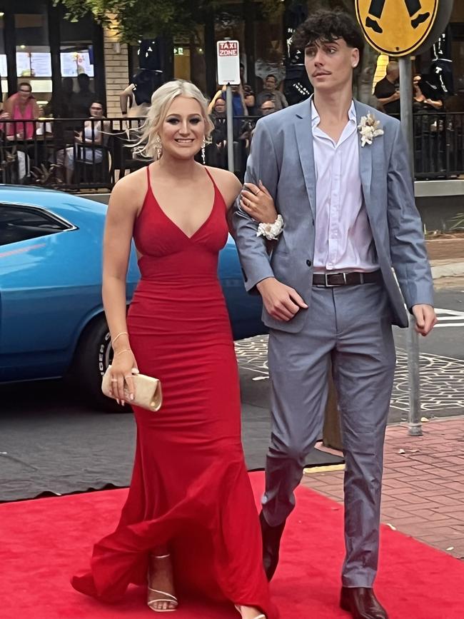 The students of Urangan State High School arrive at their formal.