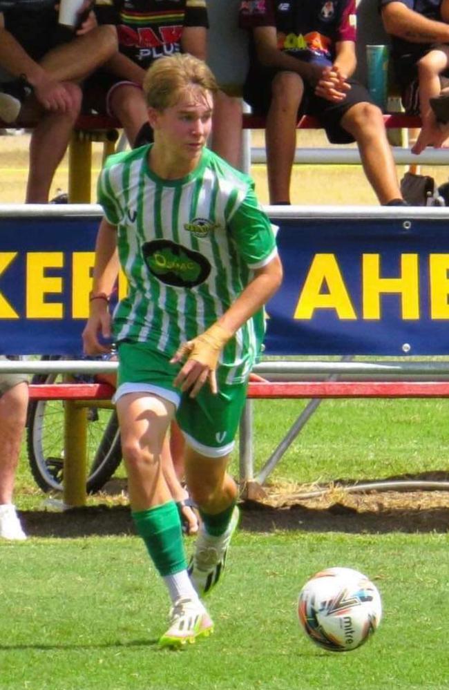 Townsville Warriors FC under-14s player Liam Bergin. Picture: Townsville Warriors.