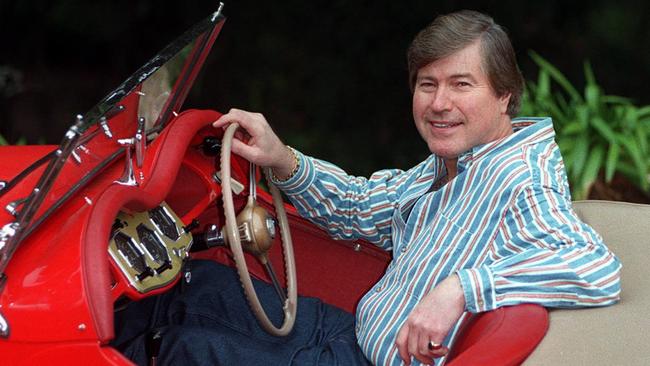 Cordeaux in his red MG.