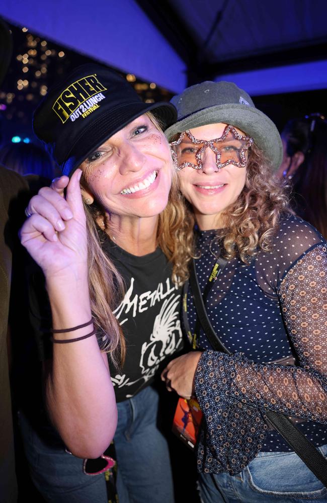 SJ Bromley and Megan Rose at the Out 2 Lunch Festival 2025 on Saturday at Broadwater Parklands Southport for Gold Coast at Large. Picture, Portia Large.