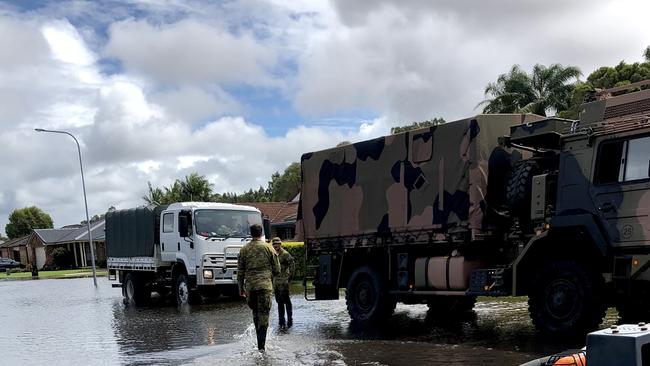 Ballina residents on Horizon Drive and Claire Circuit were inundated with flood water on March 30 as more than 250mm of rain smashed the region overnight Picture: Tessa Flemming.