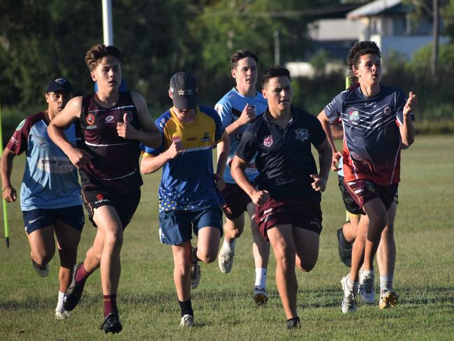 CQ Capras under-16, under-18, under-21 and senior men training at Kettle Park, Rockhampton, on December 3, 2022.