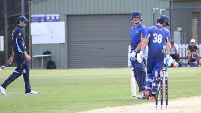 Second grade premier cricket action between Valleys and Sandgate-Redcliffe. September 17, 2023.