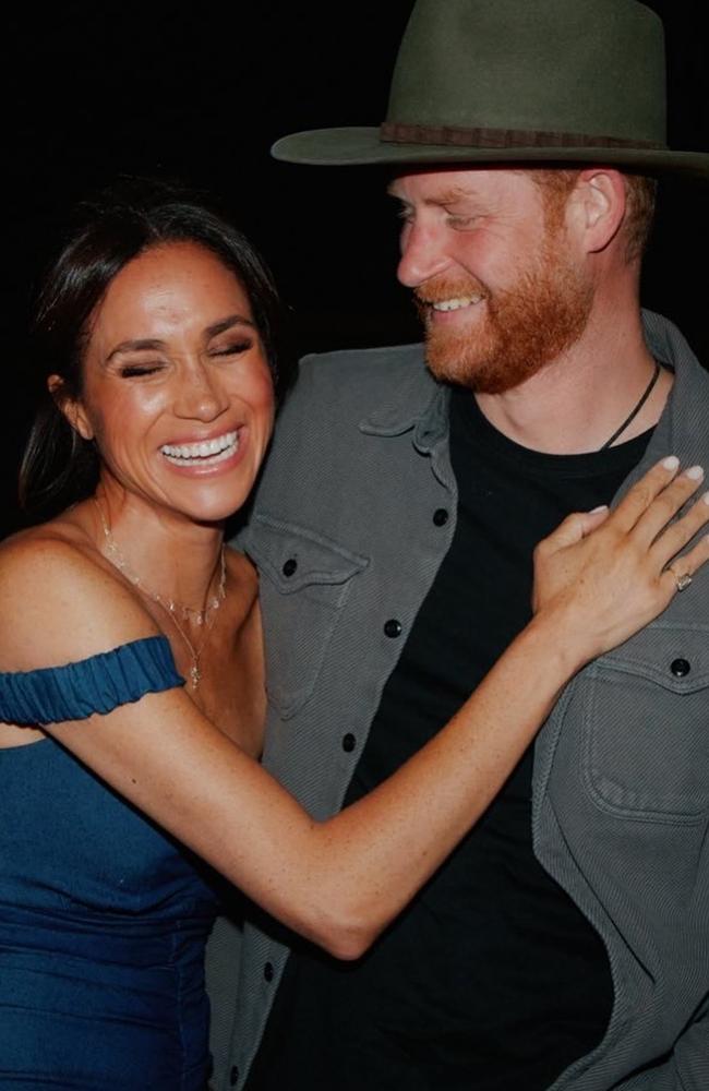 Prince Harry and Meghan Markle pictured at Beyoncé’s LA concert. Picture: Instagram
