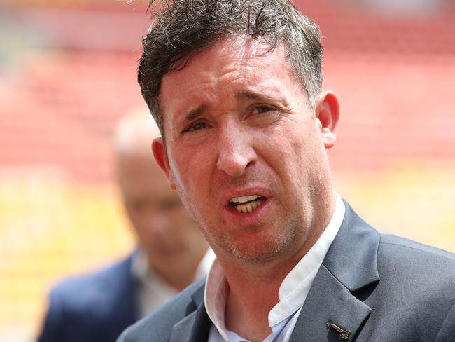 BRISBANE, AUSTRALIA - MARCH 04: Roar coach Robbie Fowler speaks during an International Champions Cup media opportunity, ahead of matches between Crystal Palace FC, West Ham United FC and the Brisbane Roar at Suncorp Stadium on March 04, 2020 in Brisbane, Australia. (Photo by Jono Searle/Getty Images)