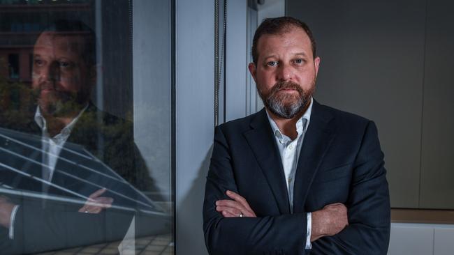 Omni Bridgeway CEO Andrew Saker. Picture: Jake Nowakowski