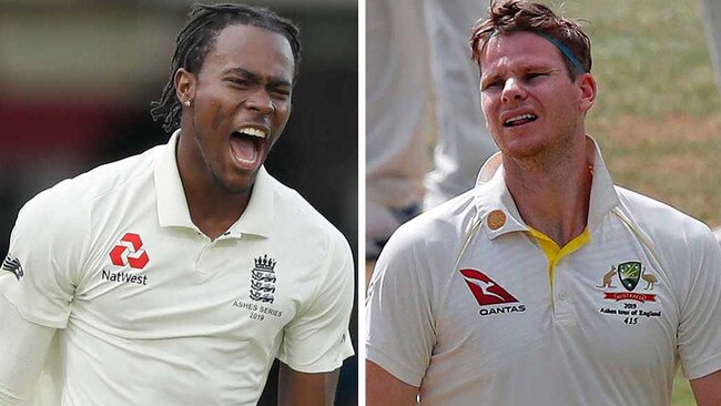 Jofra Archer and Steve Smith