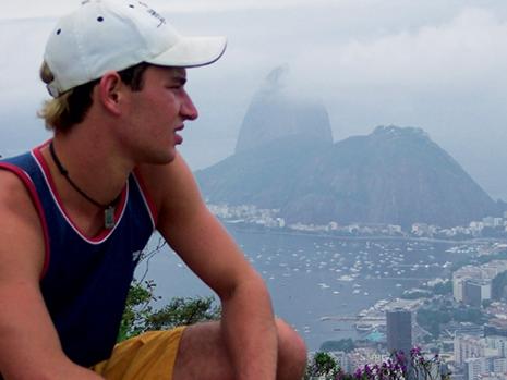 Michael Place fell in love with Rio de Janeiro on holiday. Today the Perth boy is thrilled to call the party town home. Picture: Supplied