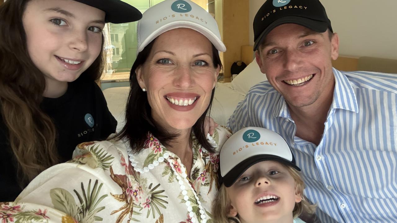 Karen and Ryan Fowler with their two remaining children Remy (L) and Levi. Picture: Supplied