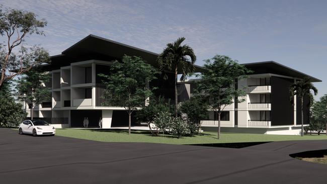 Design concept for state government funded build-to-rent development in East Lismore.