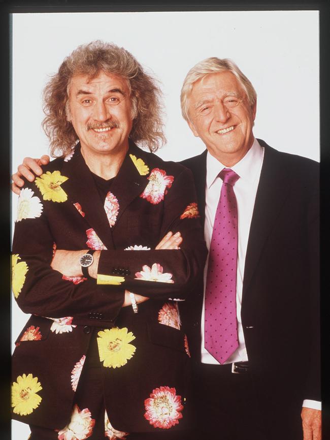 Michael Parkinson with comedian Billy Connolly.