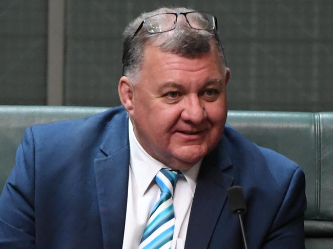 Liberal Member for Hughes Craig Kelly during Question Time in the House of Representatives at Parliament House in Canberra, Wednesday, February 13, 2019. (AAP Image/Mick Tsikas) NO ARCHIVING