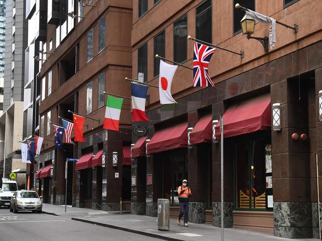 The Stamford Plaza in Melbourne was used for hotel quarantine. Picture: AFP