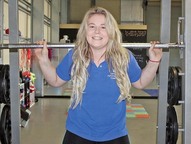 Cassie Sainsbury when she owned Yorke’s Fitness in Yorketown in 2015.