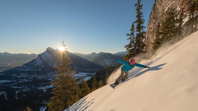 The snowboarding is as good as the views.