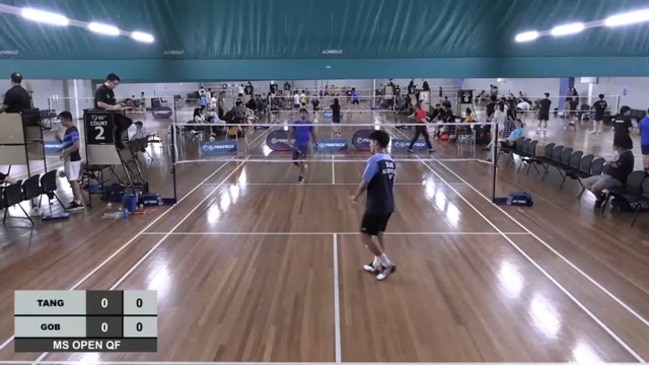 Replay: Victorian Open Badminton Championships Day 1 - Nathan Tang v Ashwant Gobinathan (MS Open QF)