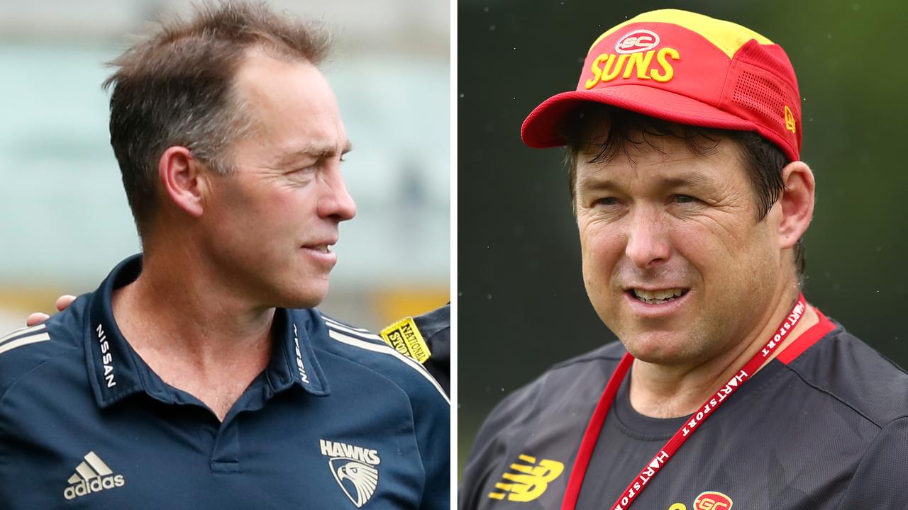 Stuart Dew and Alastair Clarkson.