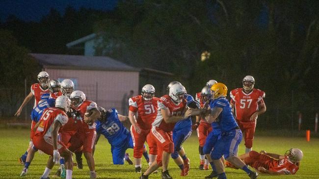 Mackay Gridiron vs Townsville Cyclones at West Tiger Park Walkerston. Saturday 20 January 2024 Picture:Michaela Harlow