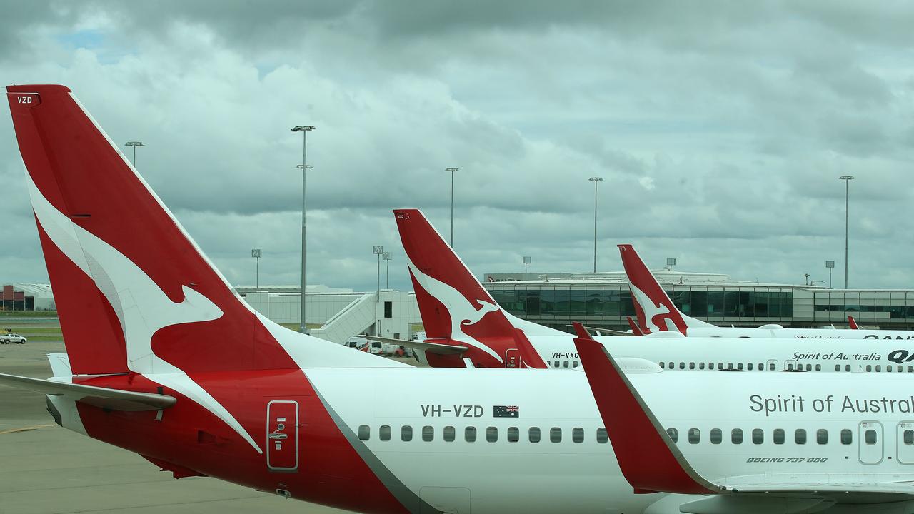 Qantas is ready to ramp up international services out of Brisbane as the city’s airport reports its busiest traffic since the start of the pandemic. Picture: Jono Searle/NCA NewsWire