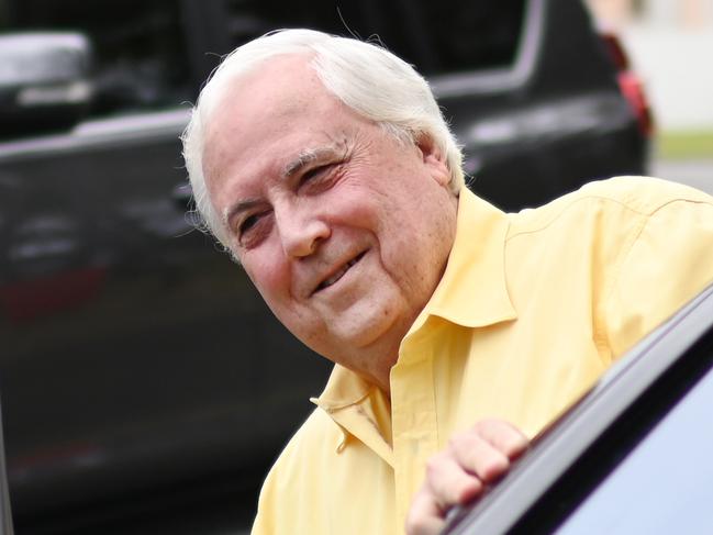 GOLD COAST, AUSTRALIA - NewsWire Photos - JANUARY 24, 2023.Businessman Clive Palmer speaks during a press conference on the Gold Coast. Mr Palmer made an announcement regarding a conferences on COVID 19 Vaccines.Picture: NCA NewsWire / Dan Peled