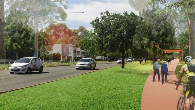 The council say funds from land sales would be used for landscaping. Picture: Playford Council.