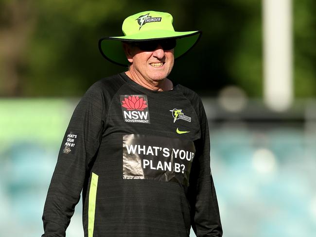 Sydney Thunder coach Trevor Bayliss will miss his side’s next match for the IPL auction. Picture: Matt King/Getty Images