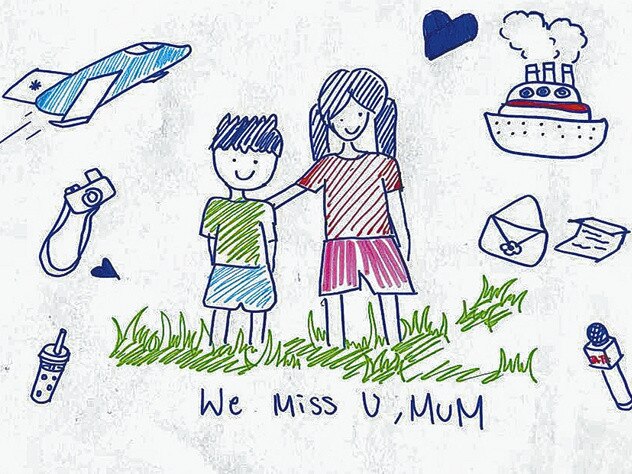 … who have drawn some pics for their mum ...