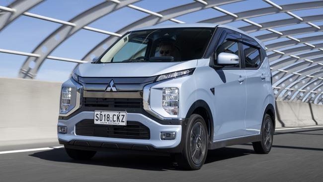 The Mitsubishi eK X is surprisingly quick off the mark given its tiny motor. Picture: Supplied.