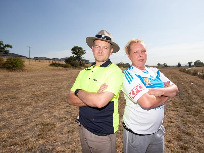 Extend the Pool campaigners Ryan Hogan and Maija Poljansek.
