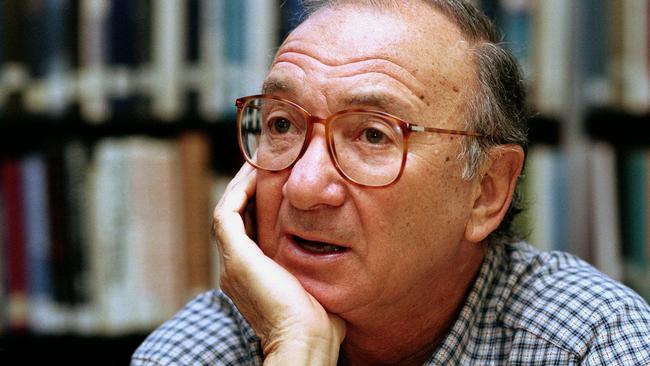 American playwright, author and screenwriter, Neil Simon, here in Seattle Washingont in 1994, was a master of comedy whose laugh-filled hits such as The Odd Couple, Barefoot in the Park and his Brighton Beach trilogy dominated Broadway for decades Picture: AP Photo//Gary Stuart