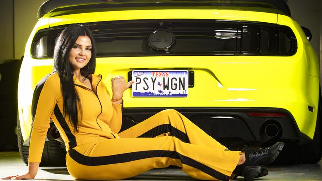 Renee Gracie calls her own car the “Pussy Wagon”. Picture: Nigel Hallett