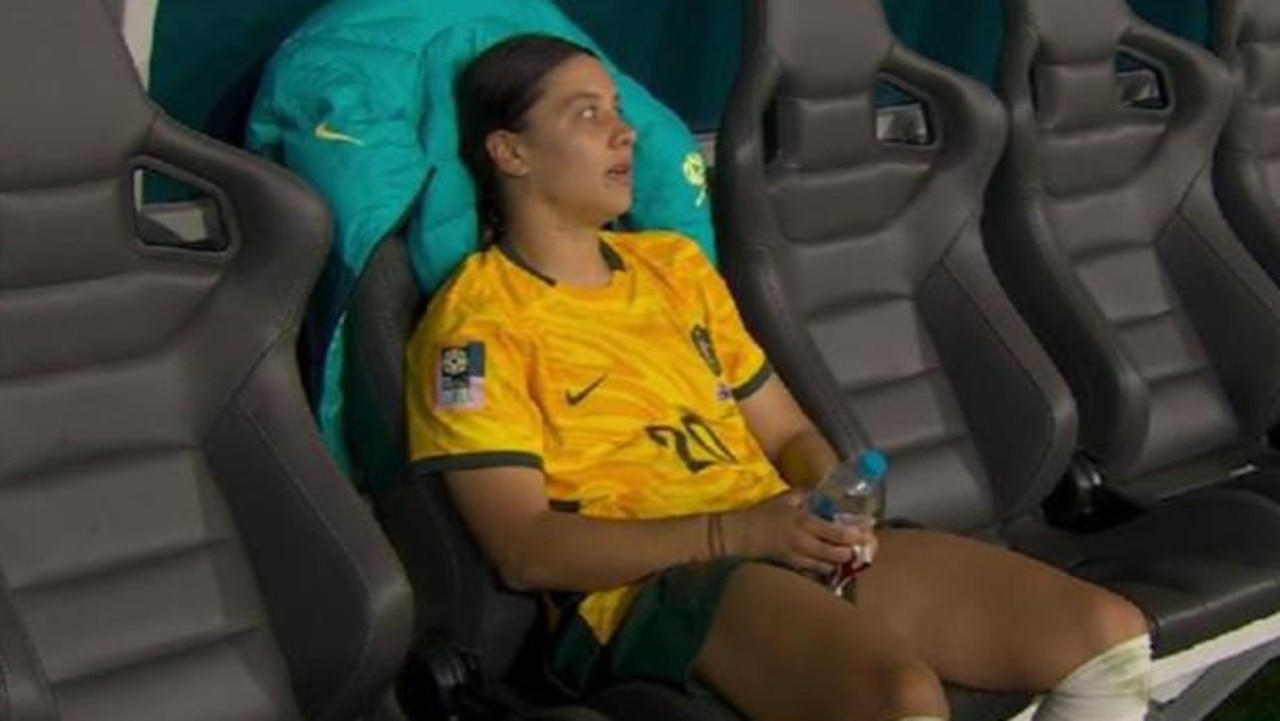 Sam Kerr had a quiet moment to herself.