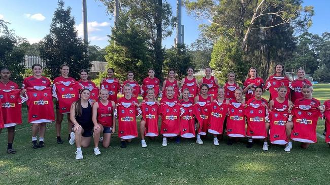 The Illawarra Steelers inaugural Lisa Fiaola Cup squad for 2023. Photo: Illawarra Steelers