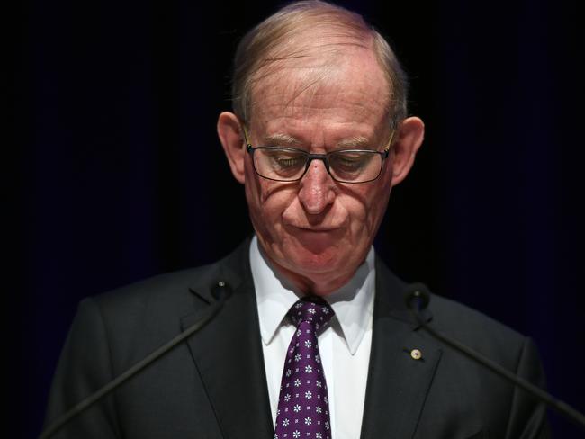 AMP Limited Chairman David Murray is seen ahead of the AMP Annual General Meeting in Sydney, Thursday, May 2, 2019. (AAP Image/Joel Carrett) NO ARCHIVING