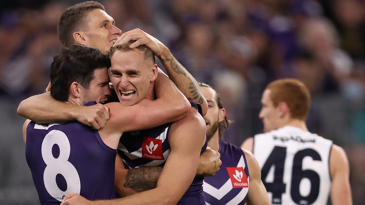 The Dockers had Carlton’s measure on Saturday night. (Photo by Paul Kane/Getty Images)