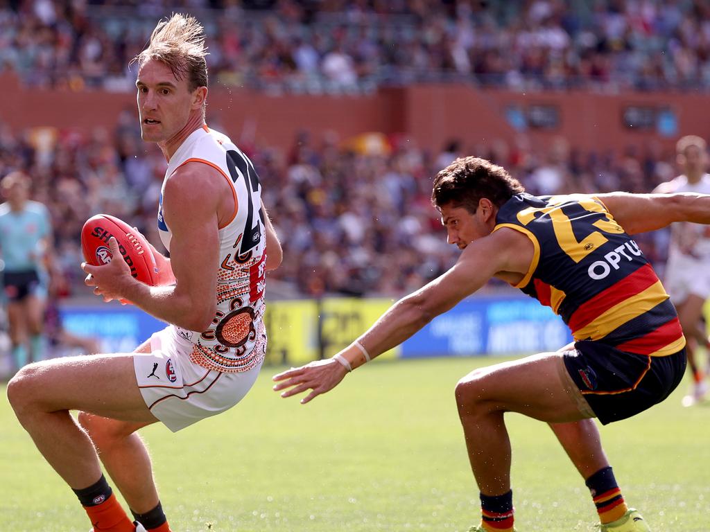 Keeffe made his Giants debut in 2018. (Photo by James Elsby/AFL Photos via Getty Images)