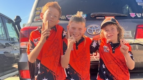 Paul Short, Josh Taylor, and Logan Chapman-Nichol. Logan and his sister Bree are en route to Bunbury to take part in the 2024 Australian Junior Motocross Championship from September 24 to 28.