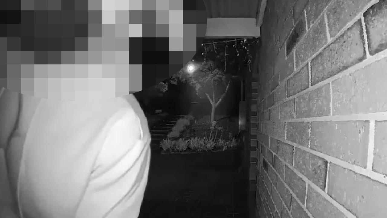 Security footage at a Bell Post Hill home captures a man attempting to gain access to their home.