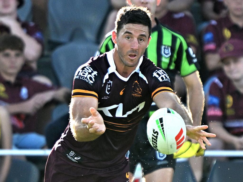 Ben Hunt has a burning sense of unfinished business at the Broncos. Picture: Bradley Kanaris/Getty Images