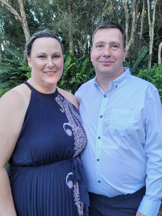 Samantha with her husband Ivan who says watching her go through cancer is horrific. Picture: Supplied by family