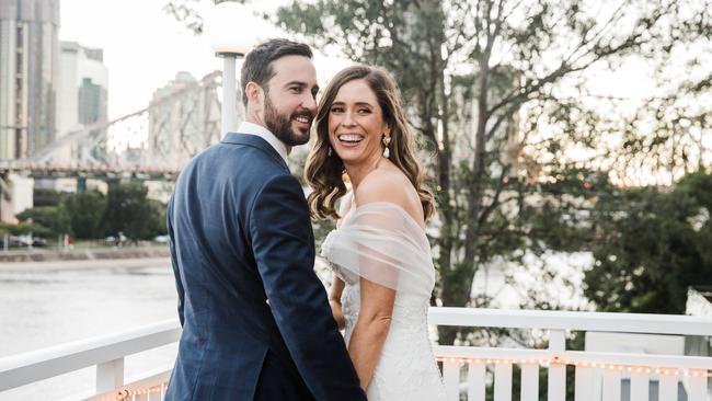 Wedding of Lucy Follent and Zachary Howarth. Picture: Anna Tomlinson