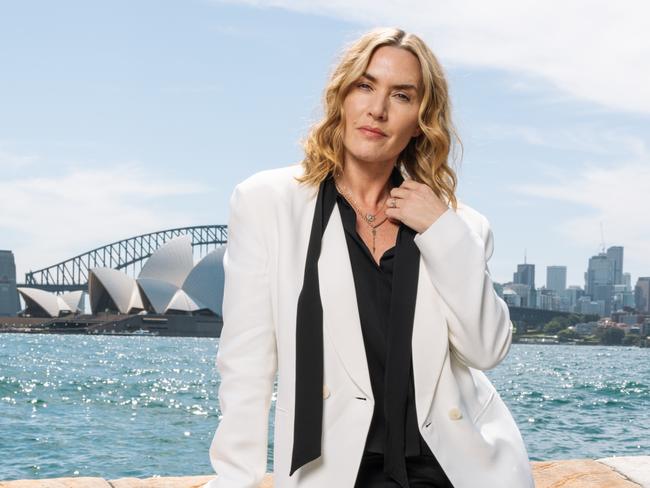 , Kate Winslet photo shoot with Harbour Backdrop while on her promotional tour for her new fil "Lee." Picture: Supplied by StudioCanal.,,