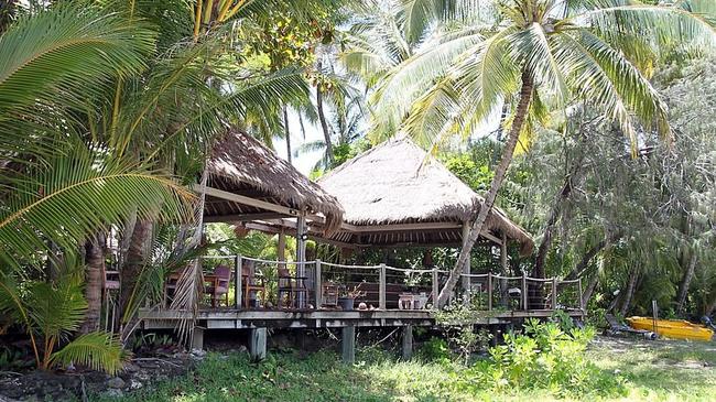 Dilapidated shelters on the beach at Double Island. Picture: Supplied