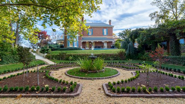 Landscaped gardens surround the estate.