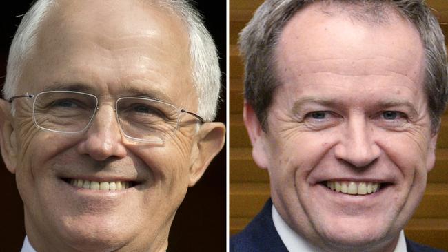 Turnbull and Shorten will face off this weekend. Pics: AP